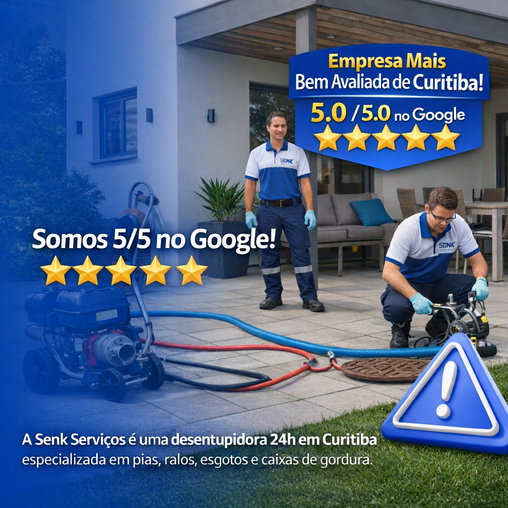 Equipe Senk Serviços trabalhando em Curitiba